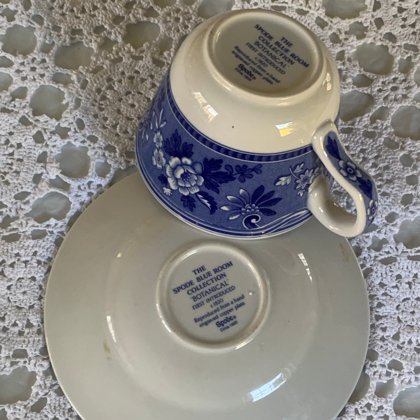 Spode Blue Room Tea Cup Set