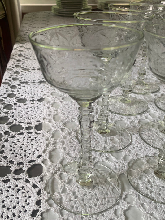 1950s Cordial Vintage Cut Glass